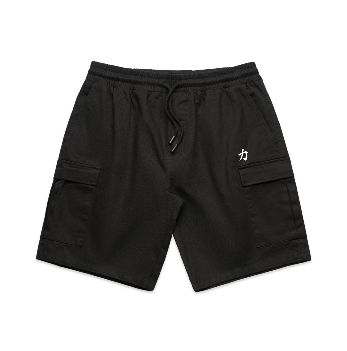 Schwarze Cargoshorts