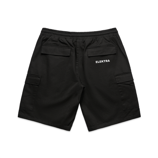 BLACK CARGO SHORTS