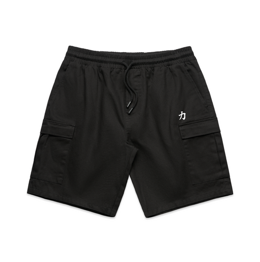 Black Cargo Shorts