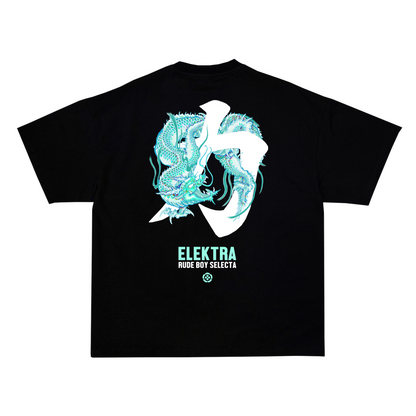 Saphir-Drachen-T-Shirt