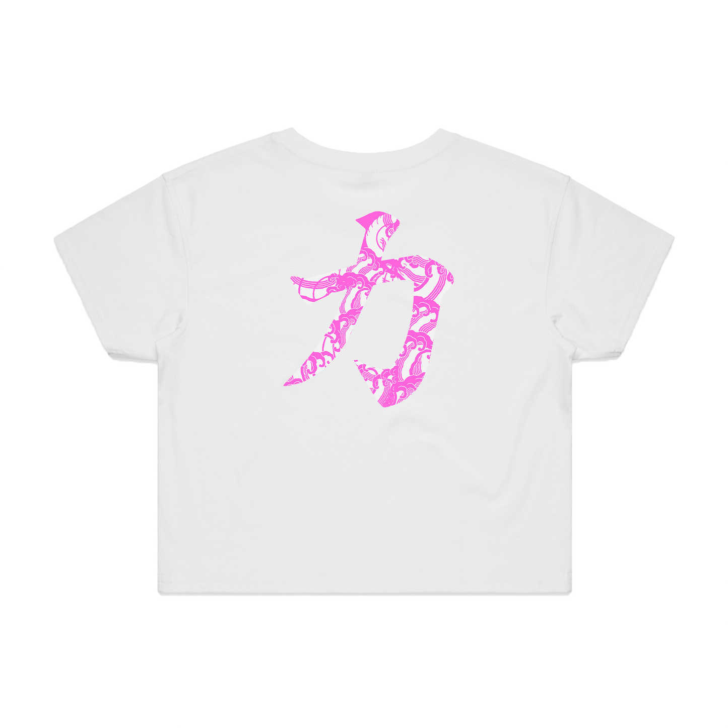 Rosa Wellen Crop Top