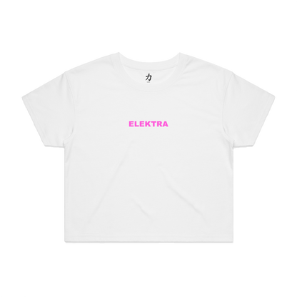 Rosa Wellen Crop Top