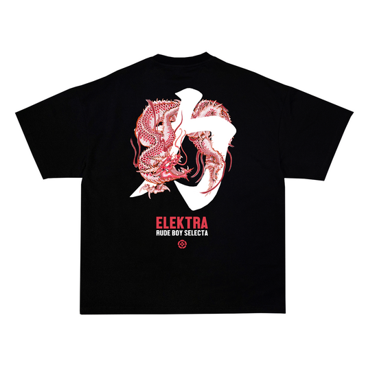 Scharlachrotes Drachen-T-Shirt