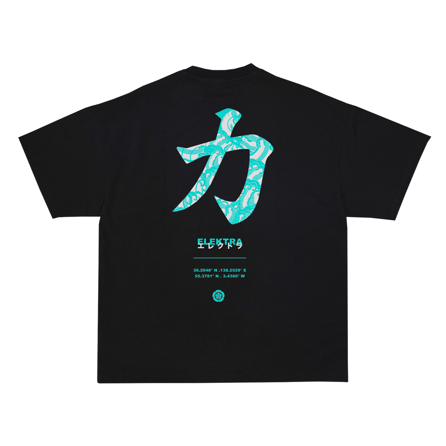 Petrol Wellen T-Shirt