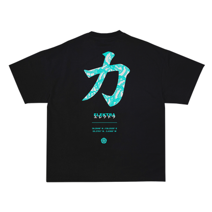 Petrol Wellen T-Shirt